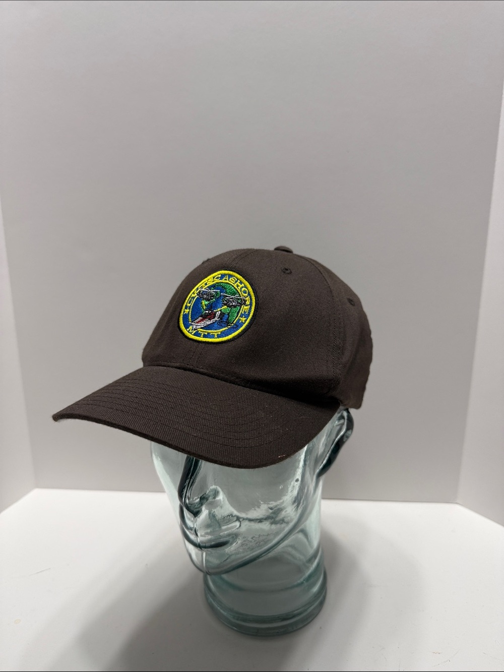 Port Authority MTT Black and Brown Cap with Blue Brand Tag